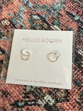 Hello Adorn Delicate Gold Hoop Earrings 9mm